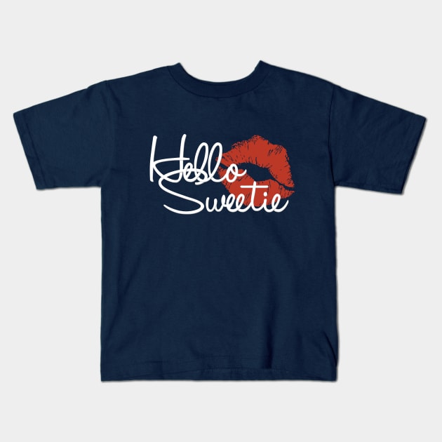 Hello Sweetie Kids T-Shirt by elfpunk